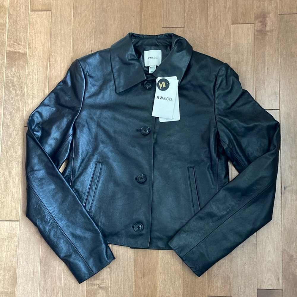 Women's Black Leather Jacket